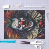 Enge Halloween Rainbow Clown Decoupage Papier (Craft)