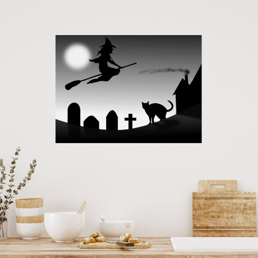 enge halloween scène poster (Keuken)