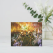 Enge Halloween-schedel Briefkaart (Staand voorkant)