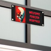 Enge Halloween schedel ontworpen banners (Buitenkant Gebouw)