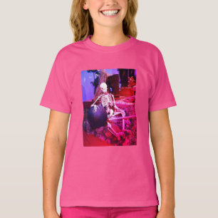 Enge Halloween skelet T-shirt