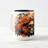 Enge Halloween Skull Keramische Mok (Voorkant links)