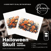 Enge Halloween Skull Paper servetten