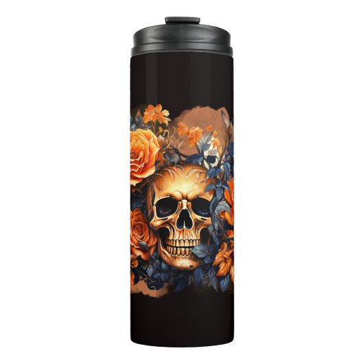 Enge Halloween Skull Thermal Tumbler Thermosbeker (Voorkant)