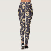 Enge Halloween Skulls Patroon Leggings (Achterkant)