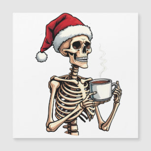 Enge Halloween Slurpende Koffie Kerstman Santa Magnetische Uitnodiging