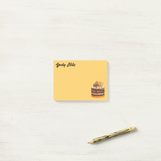Enge Halloween snoepjes Post-it® Notes (Op bureau)