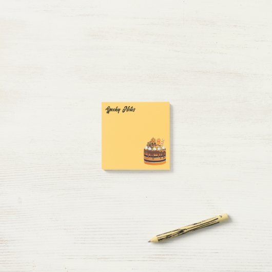 Enge Halloween snoepjes Post-it® Notes (Op bureau)