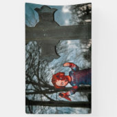 Enge Halloween Spandoek (Verticaal)