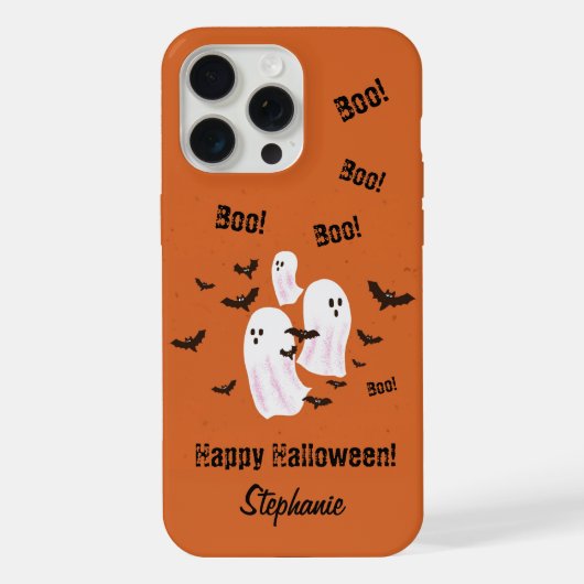 Enge Halloween-spook iPhone Hoesje (Achterkant)