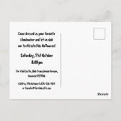 Enge Halloween Vampier Feestje Briefkaart (Achterkant)