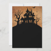 Enge Halloween verjaardagsfeestje Kaart (Achterkant)