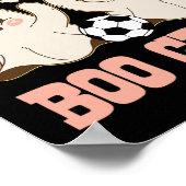 Enge Halloween-voetbal Ik doe het met mijn schat C Poster (Hoek)