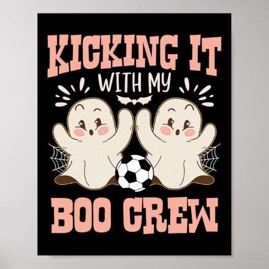 Enge Halloween-voetbal Ik doe het met mijn schat C Poster (Voorkant)