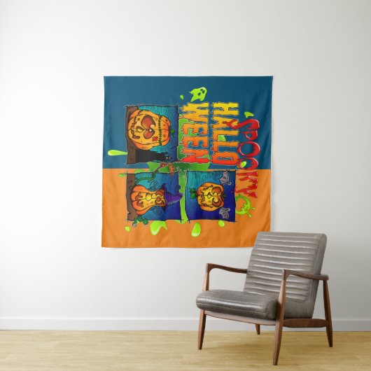 Enge Halloween Wandkleed (In Situ (horizontaal))