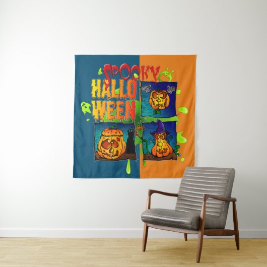 Enge Halloween Wandkleed (In situ)