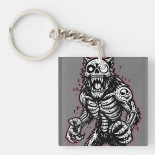 Enge Halloween Zombie Weerwolf Sleutelhanger