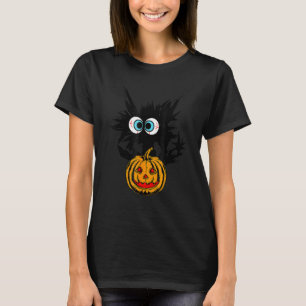 Enge Halloween Zwarte Kat Kostuum Zwarte Kat Voor T-shirt