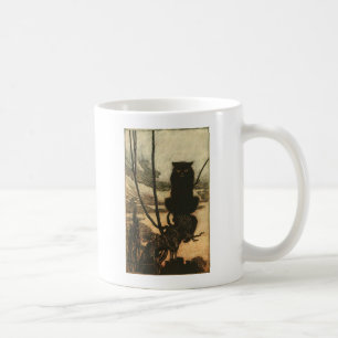 Enge Halloween Zwarte Kat Vintage Rackham Koffiemok