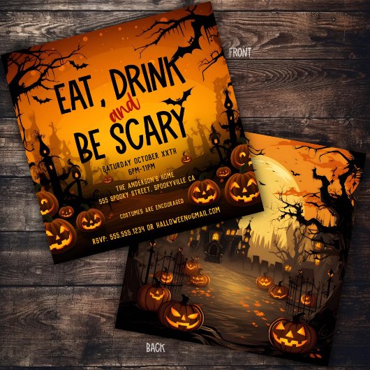 Enge Halloweenfeest Kaart
