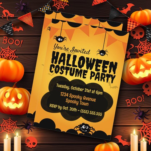 Enge Halloweenfeest Kaart