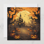 Enge Halloweenfeest Kaart (Achterkant)