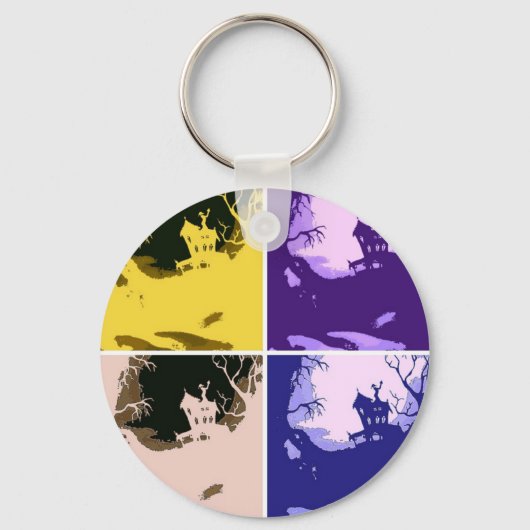 Enge Halloweenhuis Sleutelhanger (Voorkant)