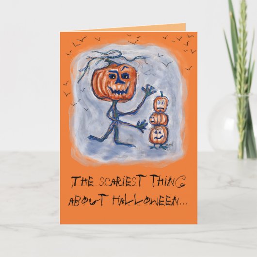 Enge Halloweenkaart Kaart (Voorkant)