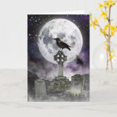 Enge Halloweenkaart Kaart (Gele Bloem)