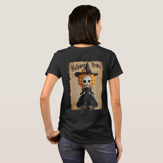 enge halloweenpop t-shirt (Achterkant volledig)