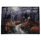 Enge Happy Halloween spookhuis Groot Cadeauzakje (Voorkant)