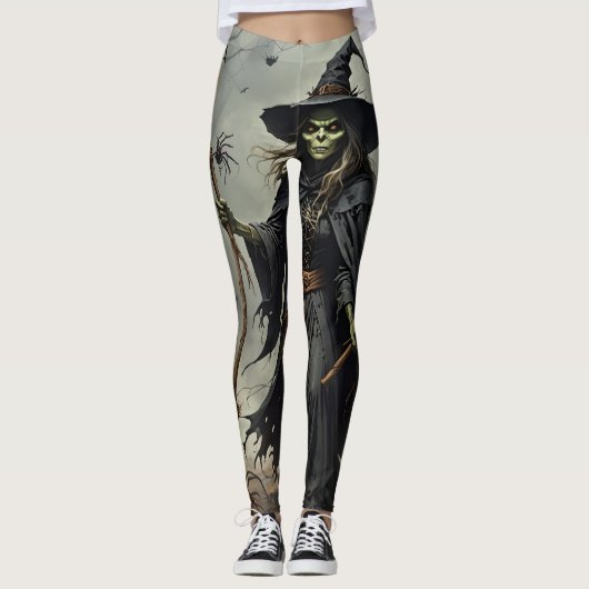 Enge heks en spinnen leggings (Voorkant)
