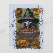 Enge heks Halloween bash kostuum party Briefkaart (Voorkant / Achterkant)