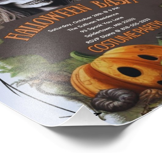 Enge heks Halloween bash kostuum party Foto Afdruk (Hoek)