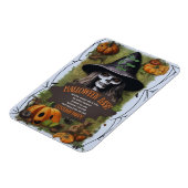 Enge heks Halloween bash kostuum party Magneet (Linkerzijde)
