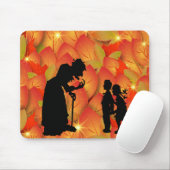 Enge heks Halloween Muismat (Met muis)