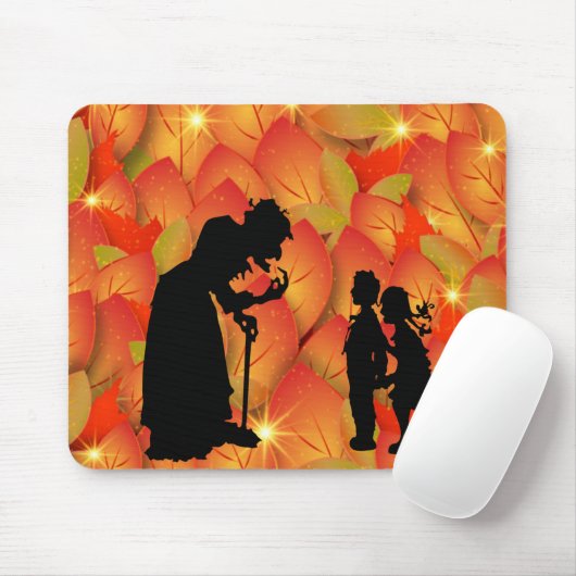 Enge heks Halloween Muismat (Met muis)