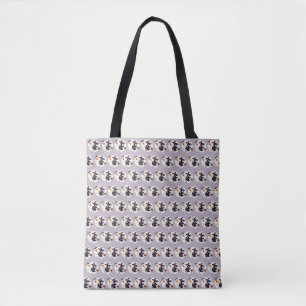 Enge Heks Paarse Halloween Boodschappentas Tote Bag