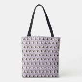 Enge Heks Paarse Halloween Boodschappentas Tote Bag (Achterkant)