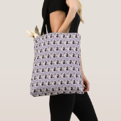 Enge Heks Paarse Halloween Boodschappentas Tote Bag (Dichtbij)