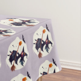 Enge Heks Paarse Halloween Tafelkleed Feestjes