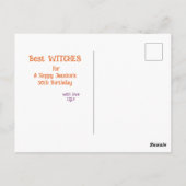 Enge Heksen Halloween Feest Briefkaart (Achterkant)