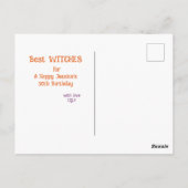 Enge Heksen Halloween Feestje Briefkaart (Achterkant)