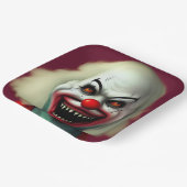 enge horror portret lelijk monster Halloween Papieren Bordje (Gebogen)