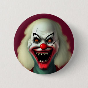 enge horror portret lelijk monster Halloween Ronde Button 5,7 Cm