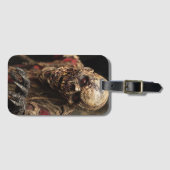 Enge horror schedel demon bagagelabel (Voorkant (horizontaal))