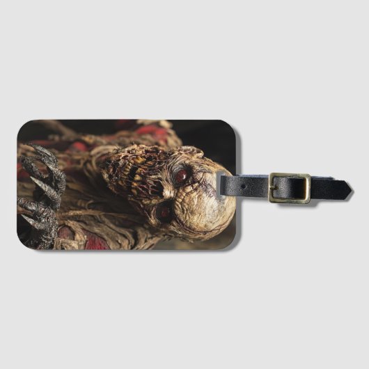 Enge horror schedel demon bagagelabel (Voorkant (horizontaal))