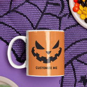 Enge Jack O lantaarn Custom Sinaasappel Halloween Koffiemok