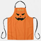 Enge Jack O' Lantern Halloween All-Over Print Schort (Voorkant)