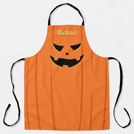 Enge Jack O' Lantern Halloween All-Over Print Schort (Voorkant)